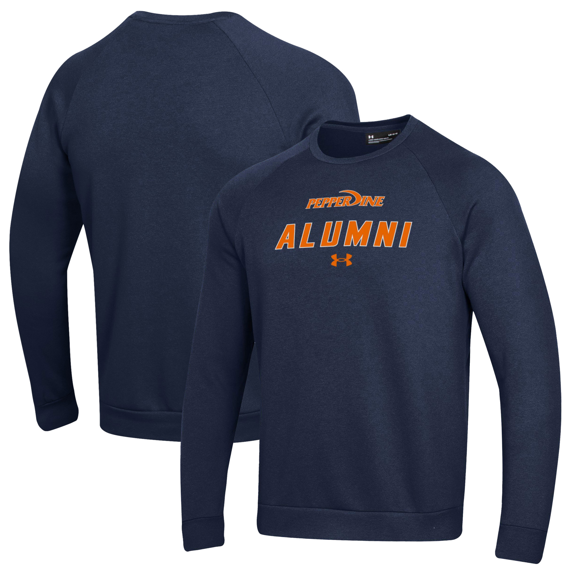 Men's Under Armour Blue Pepperdine Waves Alumni Rival Fleece Pullover Sweatshirt