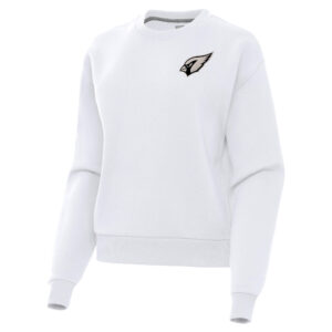Women's  Antigua  White Arizona Cardinals Victory Pullover Sweatshirt