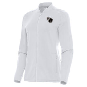 Women's Antigua  White Tennessee Titans Continual Full-Zip Jacket