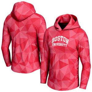 Men's ProSphere  Scarlet Boston University Long Sleeve Hooded T-Shirt