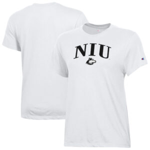Women's Champion  White Northern Illinois Huskies Core T-Shirt