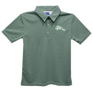 Toddler Vive La Fete Green Eastern New Mexico Greyhounds Pencil Stripe Polo