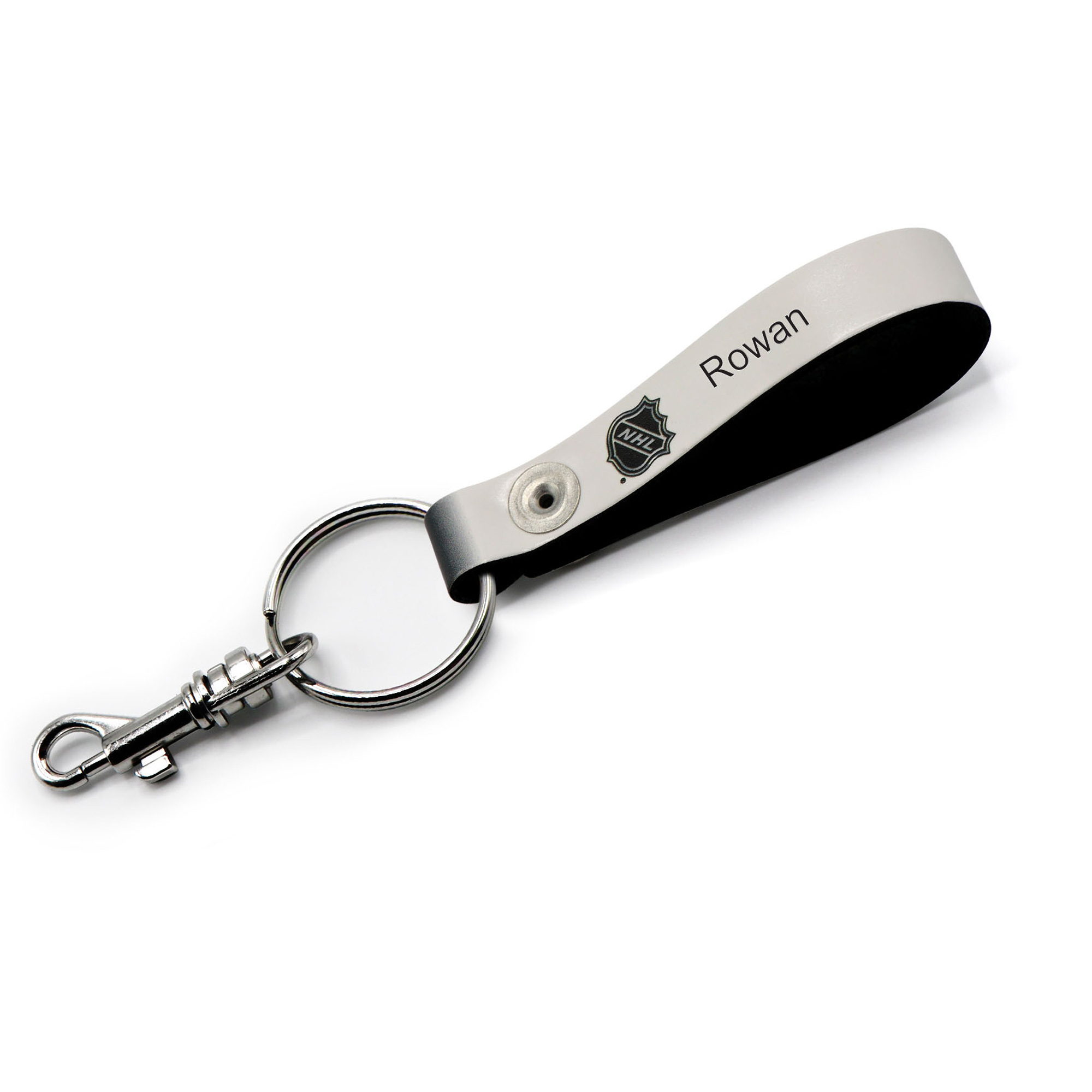 Philadelphia Flyers Personalized Leather Loop Keychain - Image 3