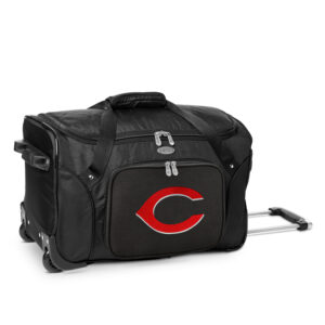 MOJO Black Cincinnati Reds 22" 2-Wheeled Duffel Bag