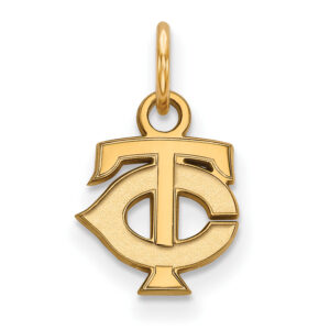 Women's Minnesota Twins Gold-Plated Sterling Silver Extra-Small Pendant