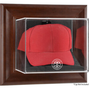 Denver Nuggets Framed Team Logo Brown Wall-Mountable Cap Display Case