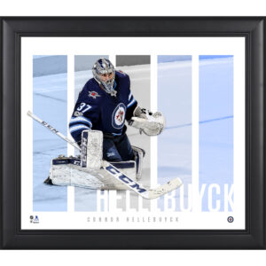 Connor Hellebuyck Winnipeg Jets Framed 15'' x 17'' Player Panel Collage