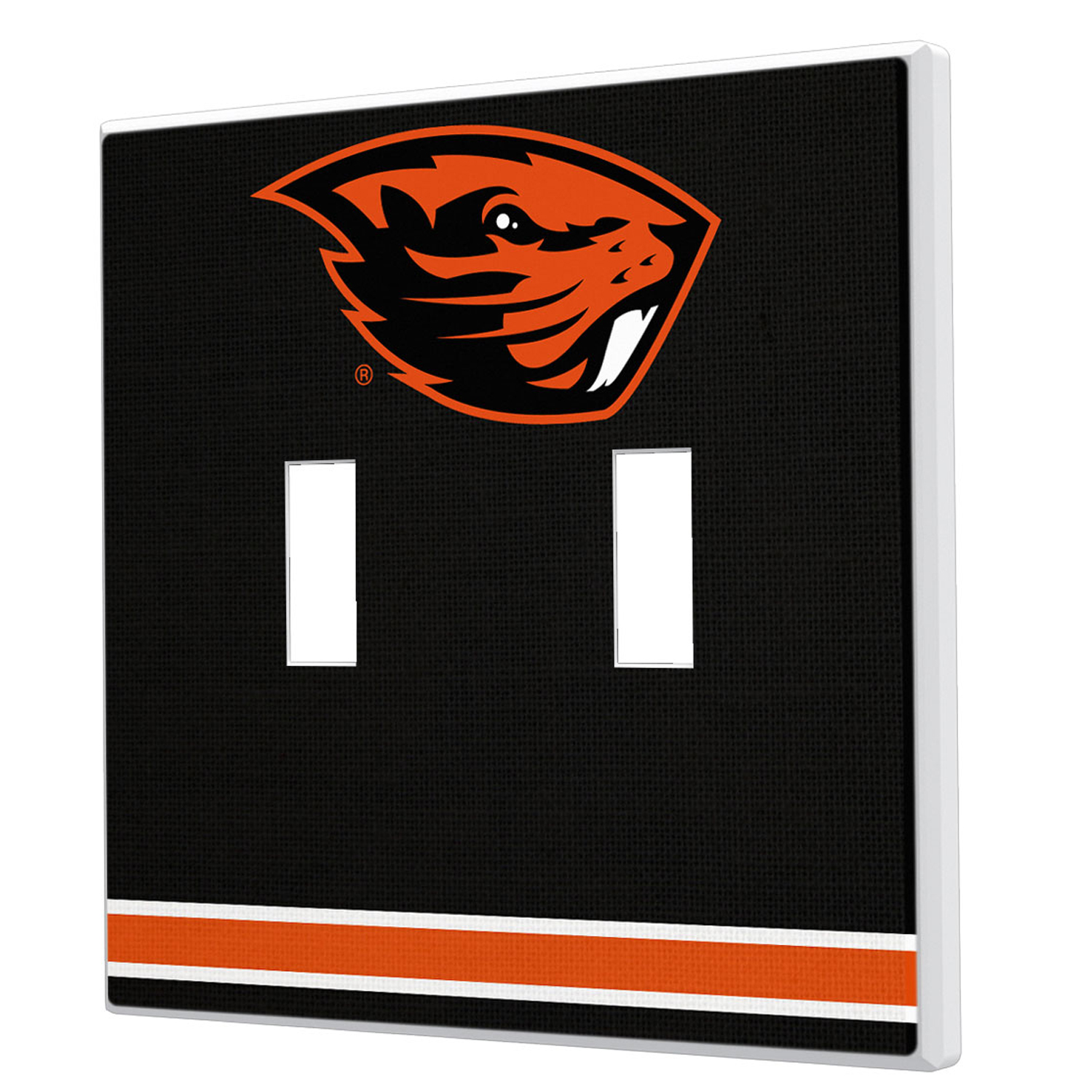 Oregon State Beavers Stripe Design Double Toggle Light Switch Plate - Image 6