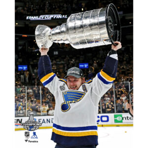 Vladimir Tarasenko St. Louis Blues Unsigned 2019 Stanley Cup Champions Raising Cup Photograph