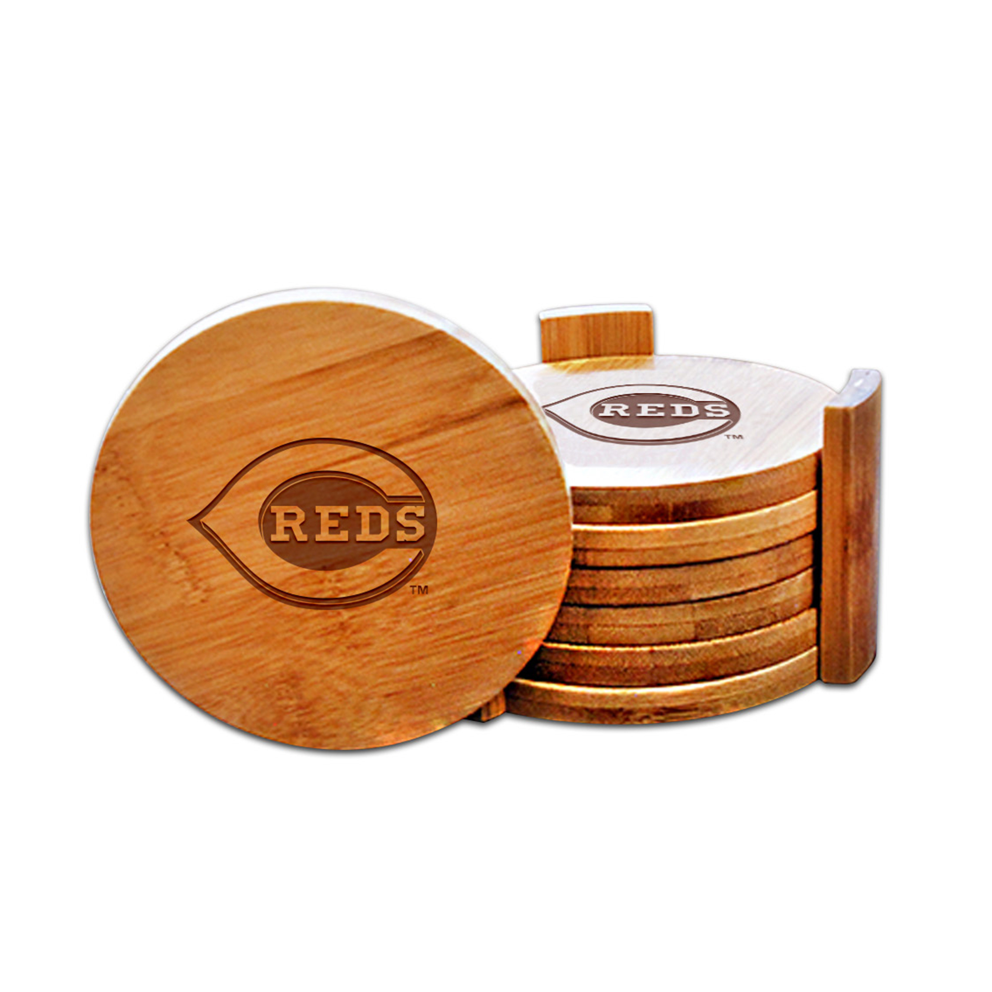 Cincinnati Reds Bamboo Coaster Set