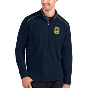 Men's Antigua Navy Nashville SC Glacier Quarter-Zip Pullover Jacket