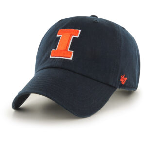 Men's '47 Navy Illinois Fighting Illini Clean Up Adjustable Hat