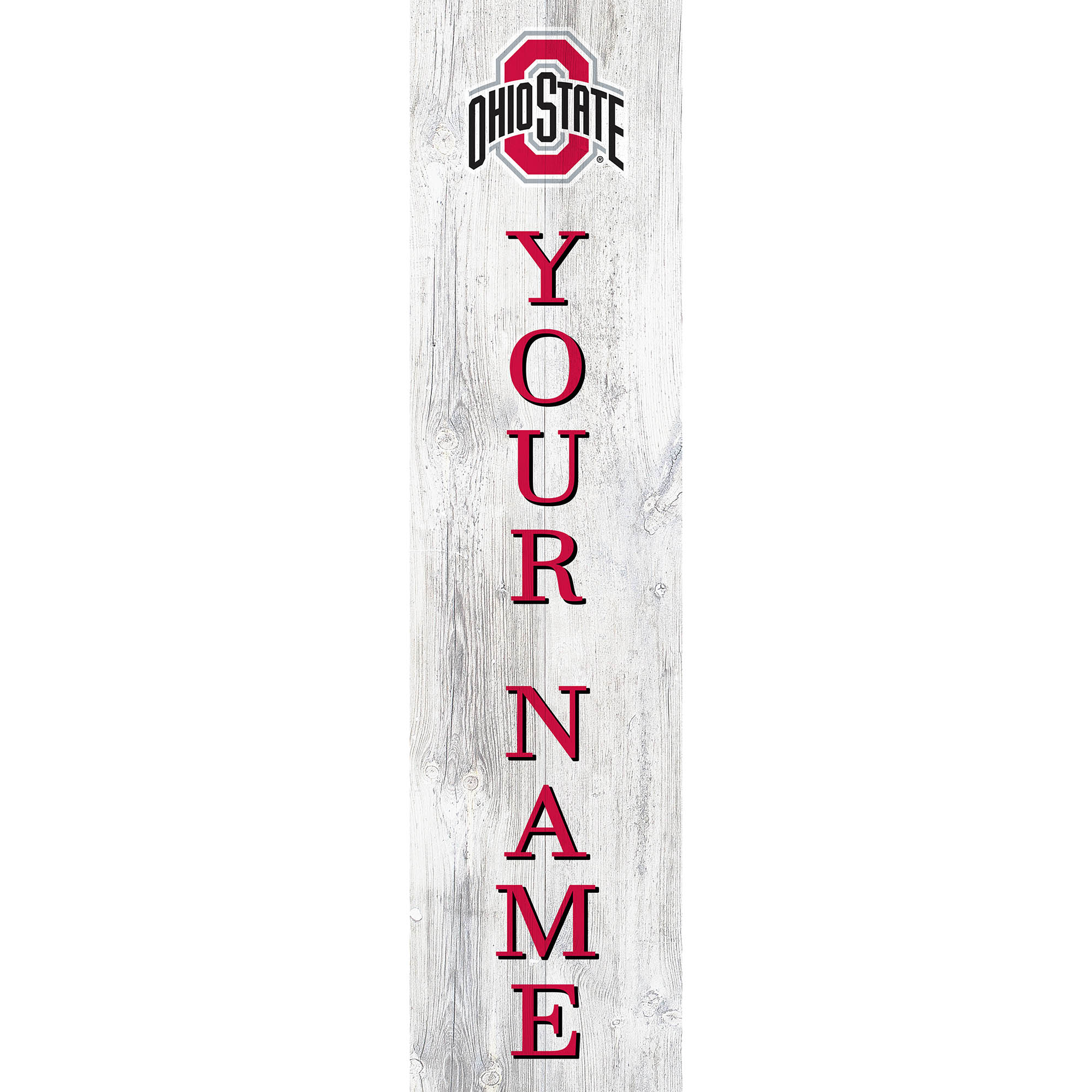 Ohio State Buckeyes 48" Personalized Welcome Leaner Sign