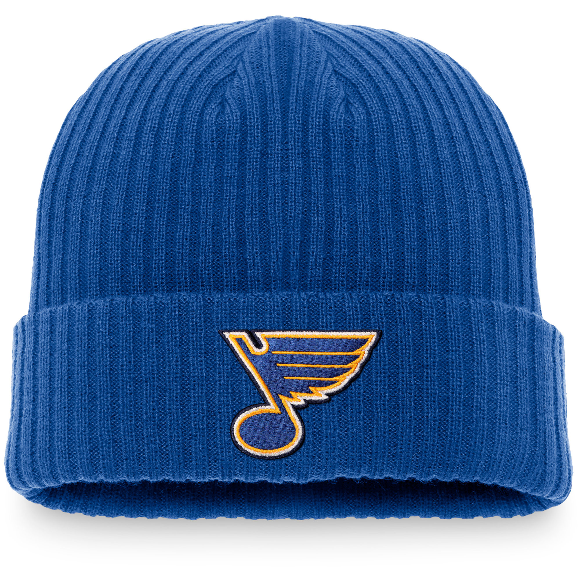 Men's Fanatics Blue St. Louis Blues Core Primary Logo Cuffed Knit Hat