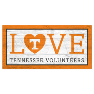 Tennessee Volunteers 6'' x 12'' Team Love Sign