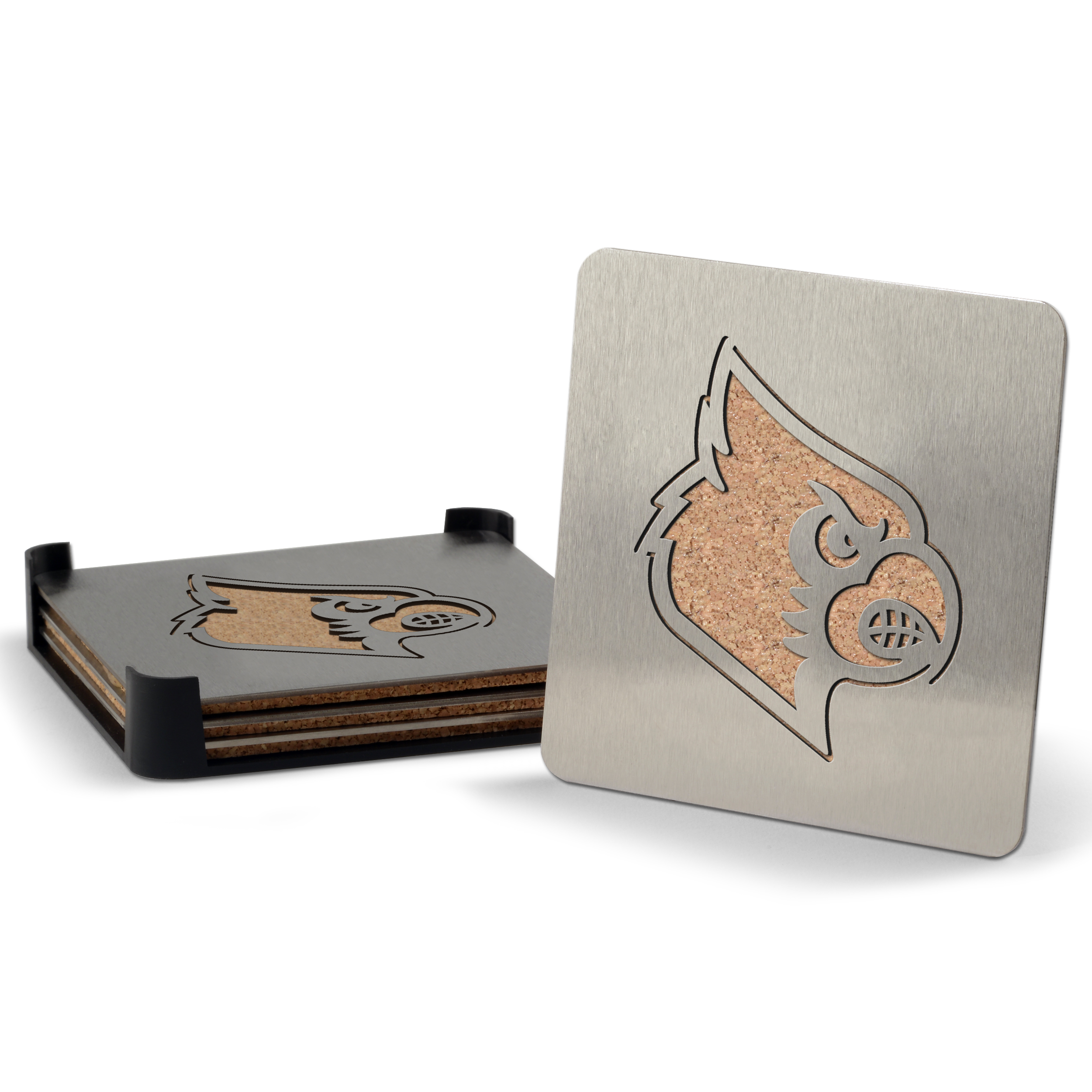 Louisville Cardinals 4-Piece Coaster Set - Image 4