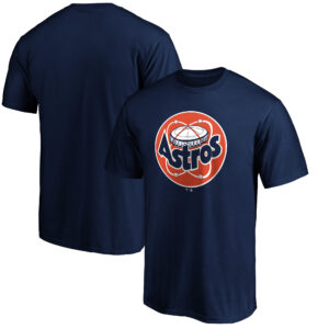 Men's Navy Houston Astros Cooperstown Collection Huntington Logo T-Shirt