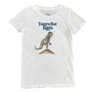 Women's Tiny Turnip White Tampa Bay Rays TT Rex T-Shirt