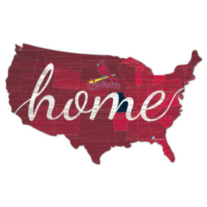 St. Louis Cardinals 18'' x 18'' USA Shape Cutout Sign