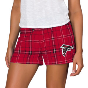 Women's Concepts Sport Red/Black Atlanta Falcons Ultimate Flannel Shorts