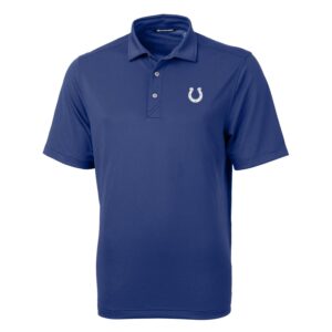 Men's Cutter & Buck Royal Indianapolis Colts Virtue Eco Pique Recycled Polo