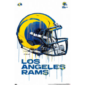 Los Angeles Rams 22.4'' x 34'' Helmet Poster
