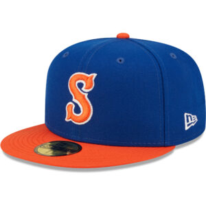 Men's New Era Blue Syracuse Mets Authentic Collection 59FIFTY Fitted Hat