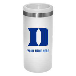 White Duke Blue Devils 12oz. Personalized Slim Can Holder