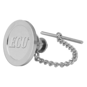 Men's Silver ECU Pirates Tie Tack/Lapel Pin