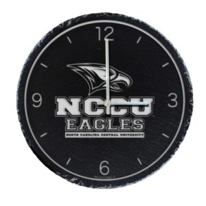 Gray North Carolina Central Eagles 12'' Slate Clock