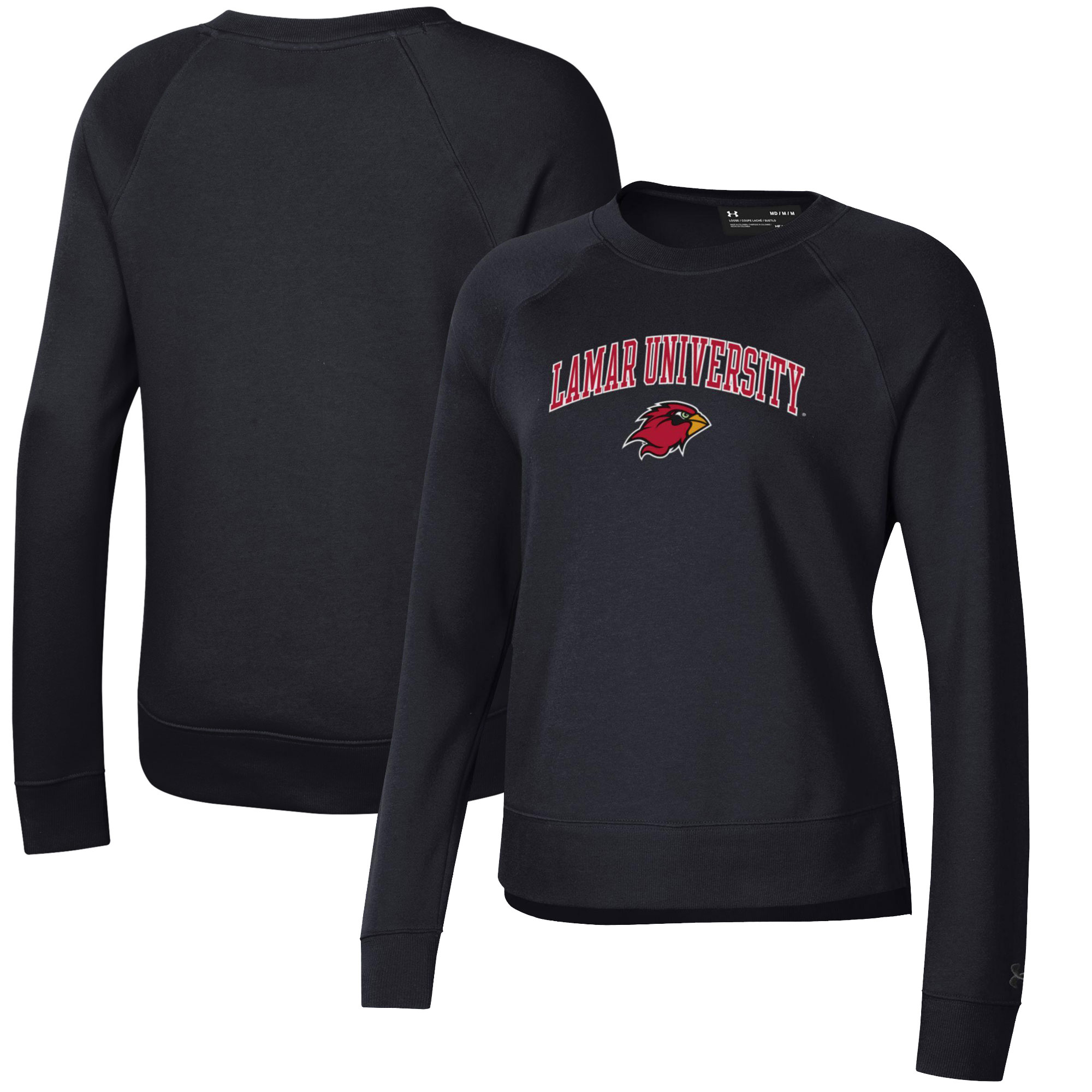 Women's Under Armour Black Lamar Cardinals All Day Pullover Sweatshirt - Image 5