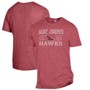 Men's Alternative Apparel Heathered Crimson Saint Joseph's Hawks The Keeper T-Shirt