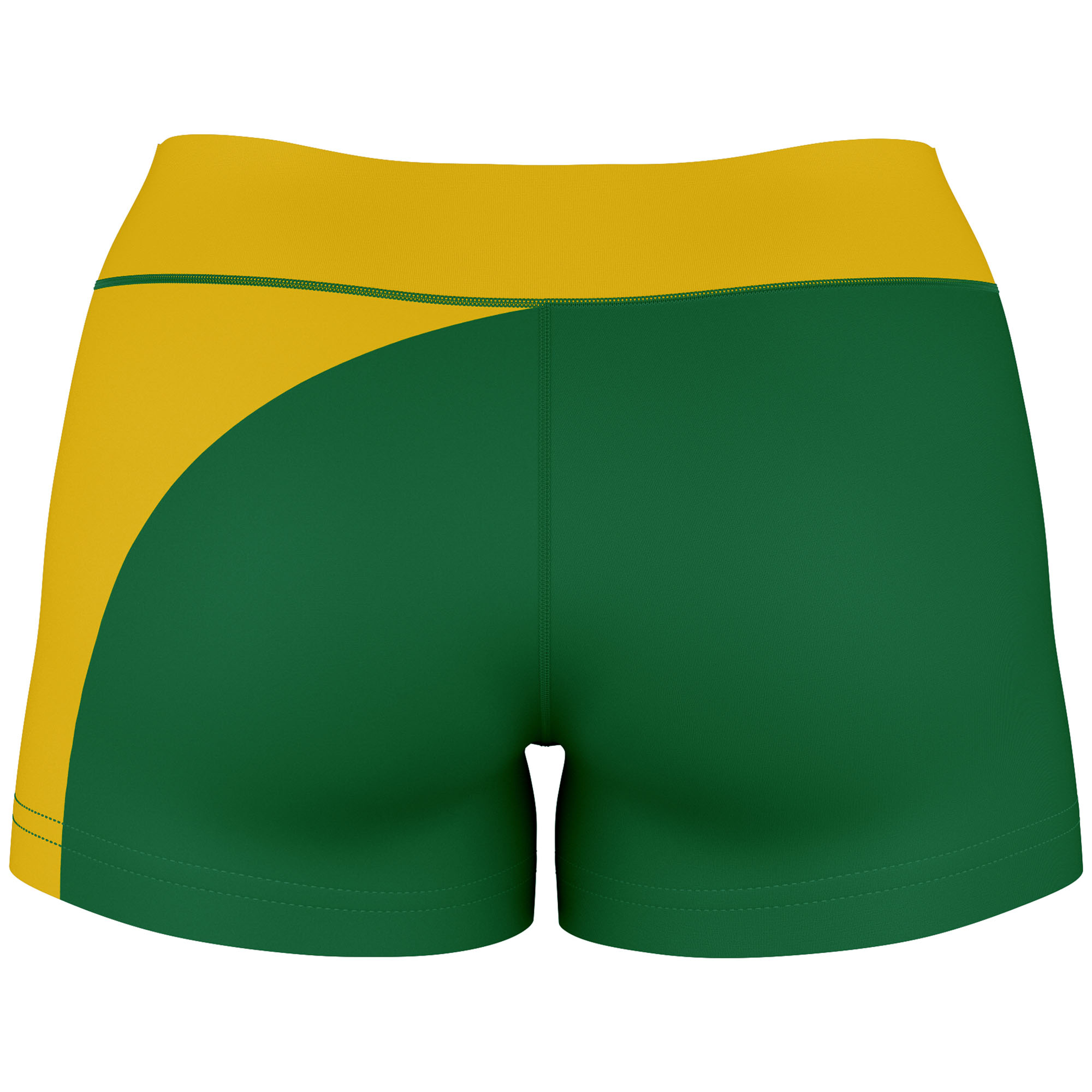 Women's Green/Gold Norfolk State Spartans Curve Side Shorties - Image 7