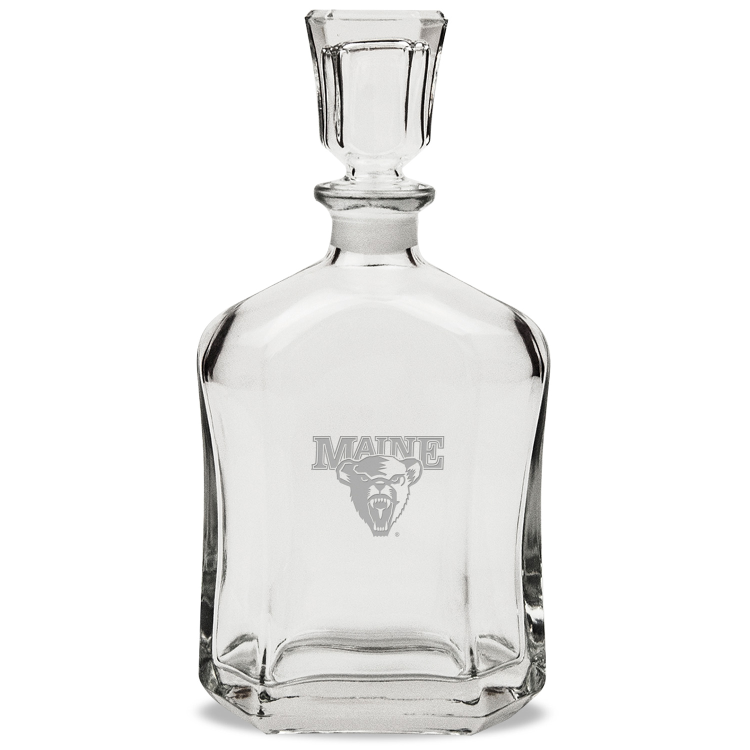 Maine Black Bears 23.75oz. Crystal Whiskey Decanter