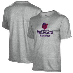 Men's Gray Linfield Wildcats Basketball Name Drop T-Shirt