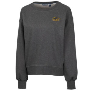 Women's Cutter & Buck Heathered Charcoal Wisconsin-Milwaukee Panthers Saturday Crewneck Sweatshirt