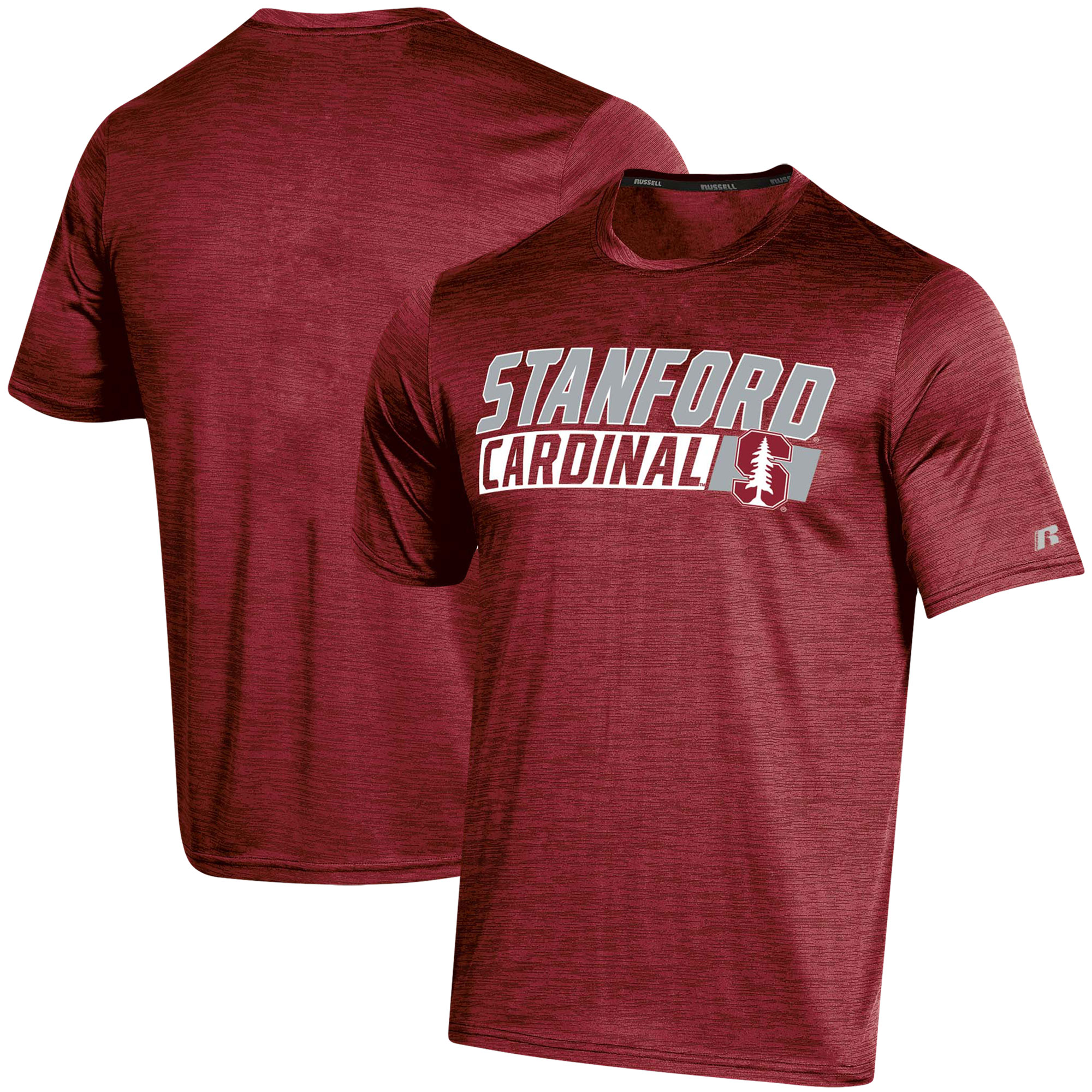 Men's Russell Cardinal Stanford Cardinal Digi Static Space-Dye T-Shirt - Image 5