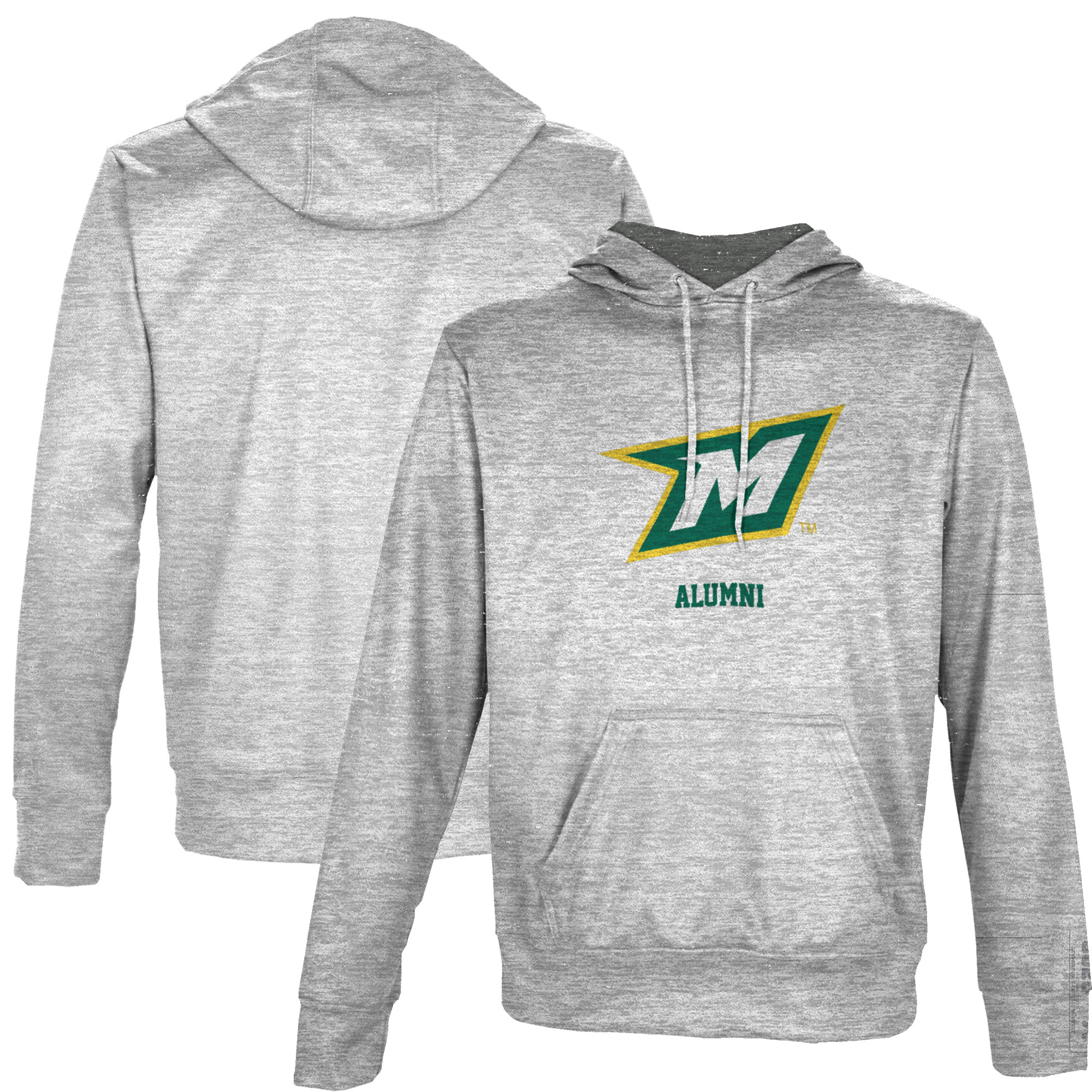 Men's ProSphere Gray McDaniel Green Terror Alumni Name Drop Pullover Hoodie - Image 5