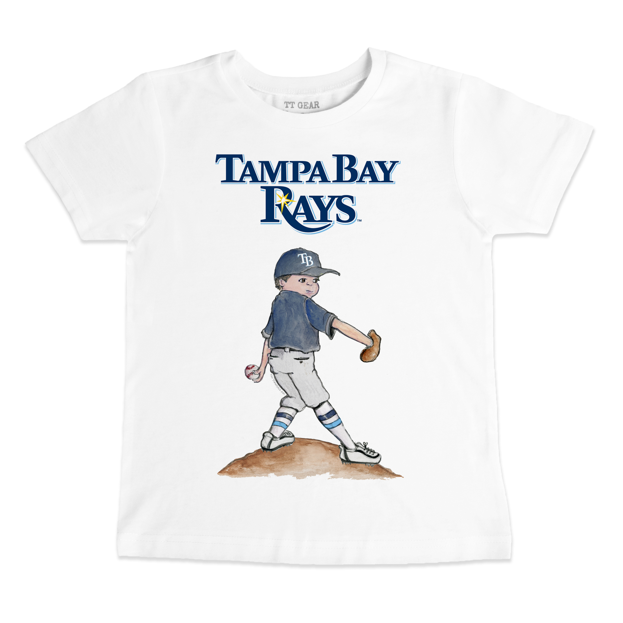 Youth Tiny Turnip White Tampa Bay Rays Clemente T-Shirt