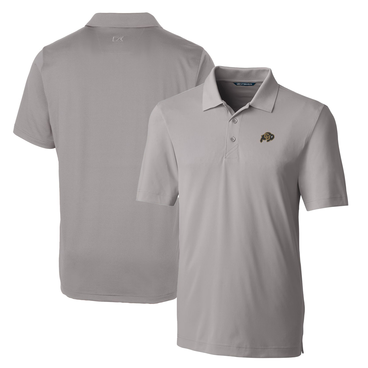 Men's Cutter & Buck Gray Colorado Buffaloes Big & Tall Forge Stretch Polo