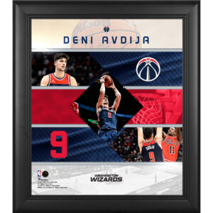 Deni Avdija Washington Wizards Framed 15" x 17" Stitched Stars Collage