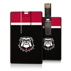 Georgia Bulldogs Stripe Design Credit Card USB Drive