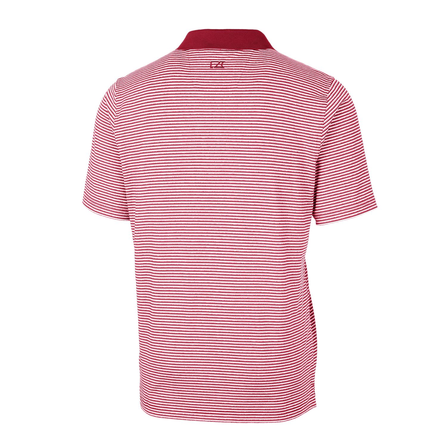 Men's Cutter & Buck Cardinal Arizona Cardinals Big & Tall Forge Tonal Stripe Stretch Polo - Image 4
