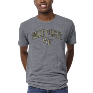 Men's League Collegiate Wear Heather Gray Wake Forest Demon Deacons 1965 Victory Falls T-Shirt