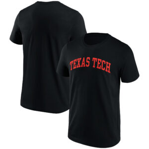 Men's Black Texas Tech Red Raiders Basic Team Arch T-Shirt