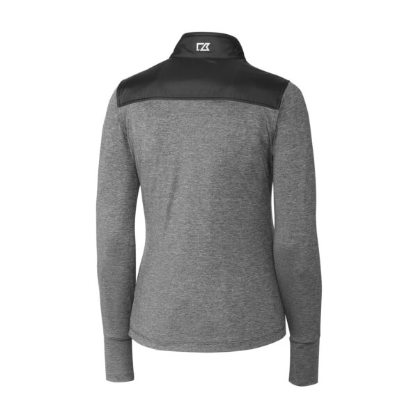 Women's Cutter & Buck Black Fanatics Corporate Stealth Hybrid Quilted Full-Zip Jacket - Image 7