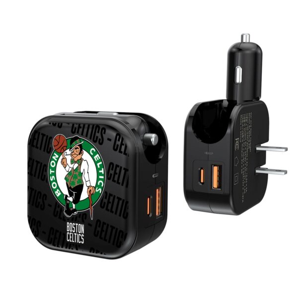 Boston Celtics Text Design USB Charger