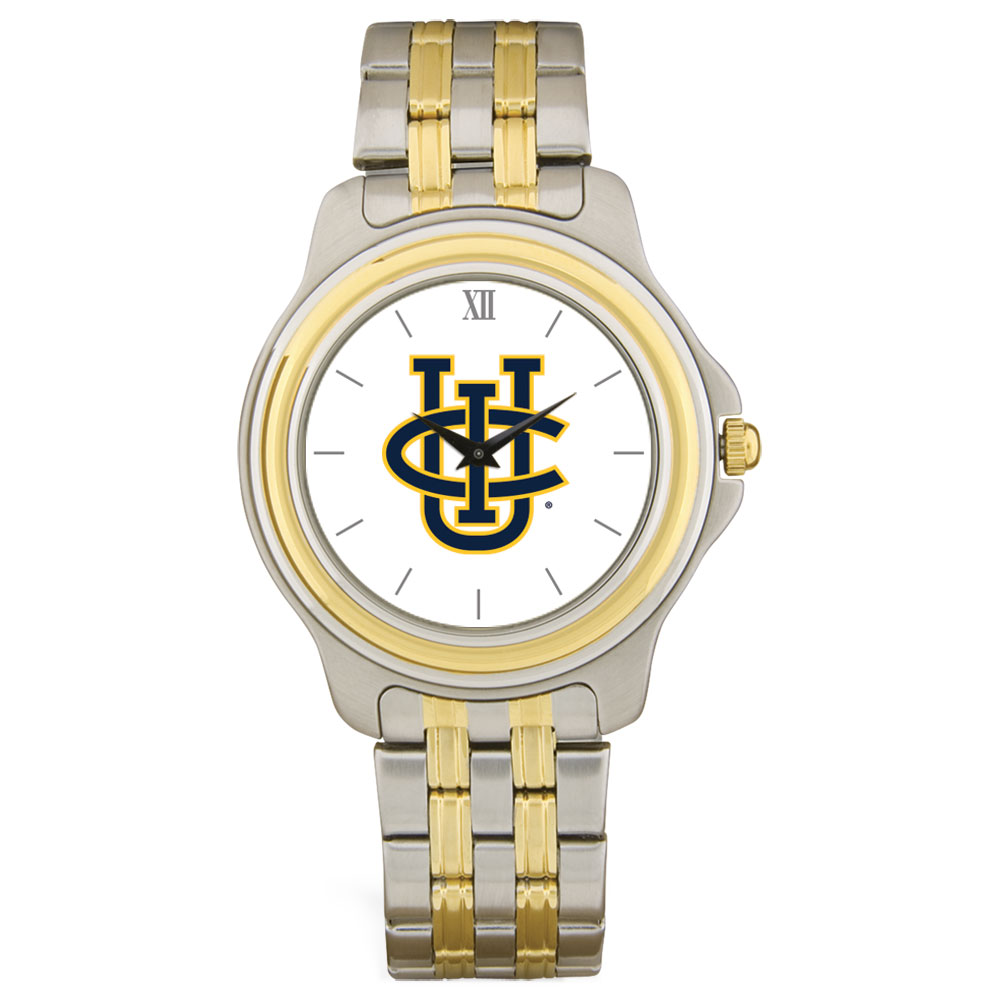 Men's Silver/Gold UC Irvine Anteaters Two-Tone Team Logo Wristwatch