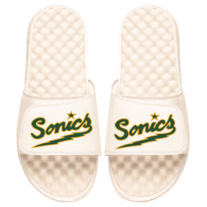 Men's ISlide Cream Seattle SuperSonics Slide Sandals