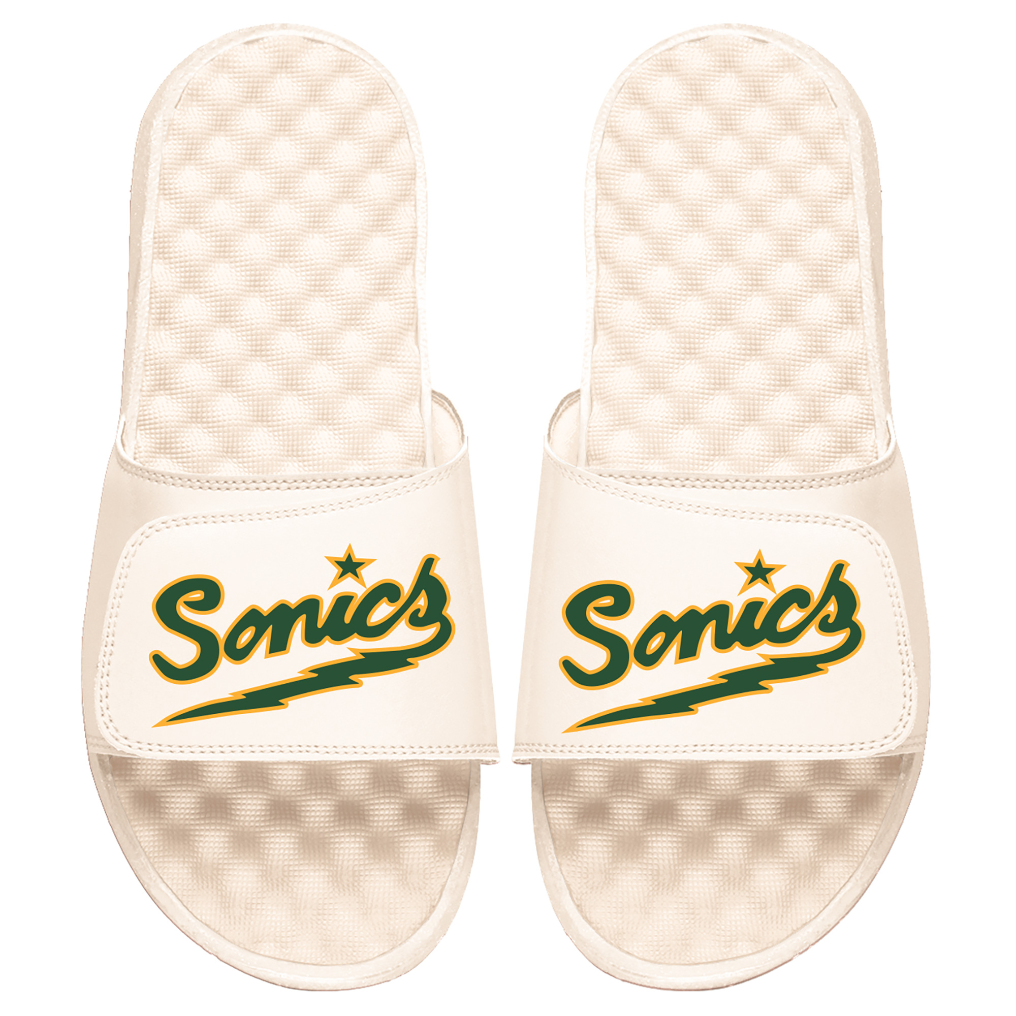 Men's ISlide Cream Seattle SuperSonics Slide Sandals